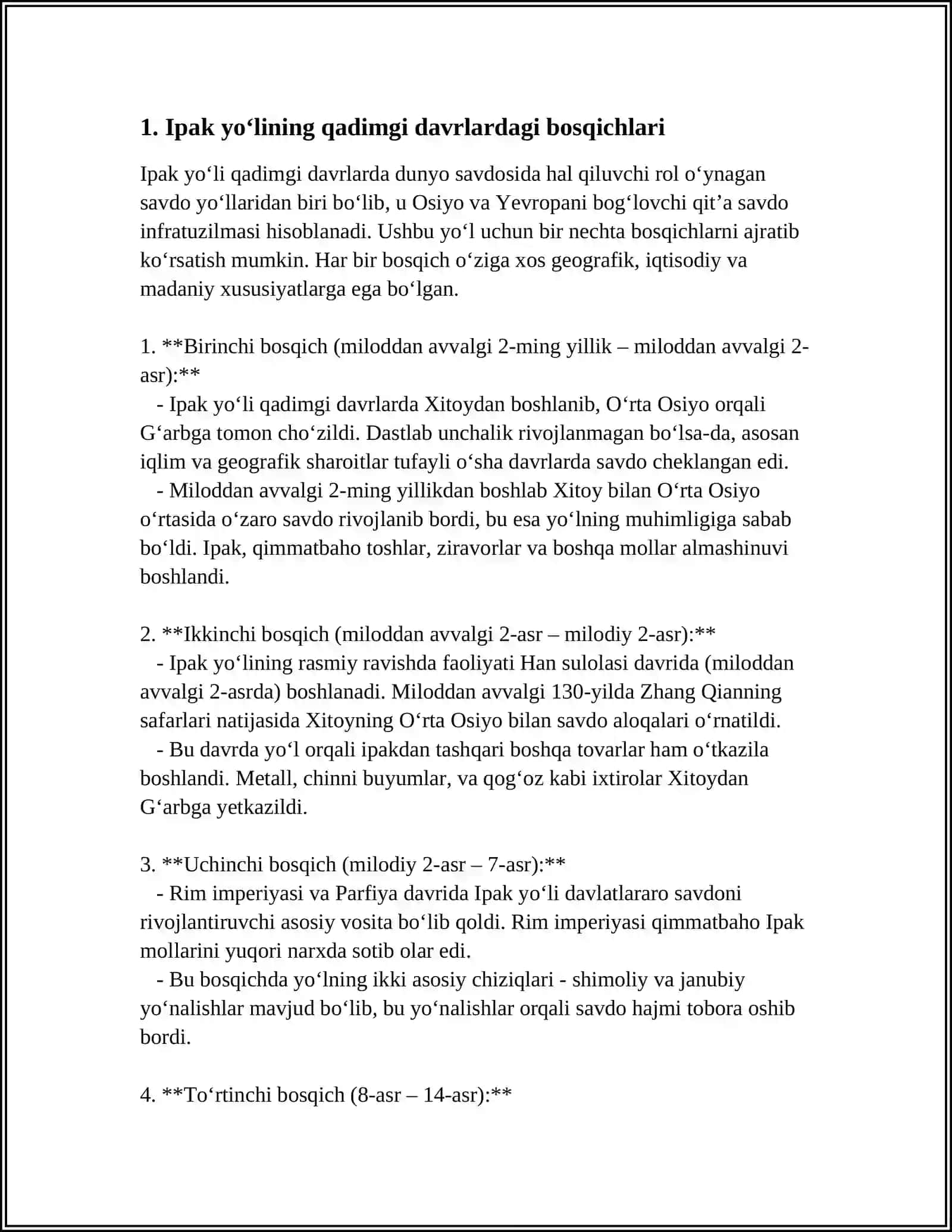 IPAK QURTINING RIVOJLANISH TARIXI 3