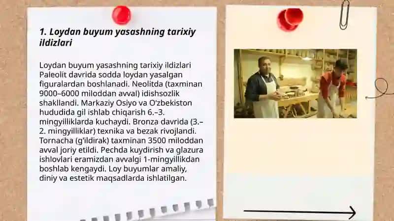 Loydan buyum yasashning tarixiy ildizlari 3
