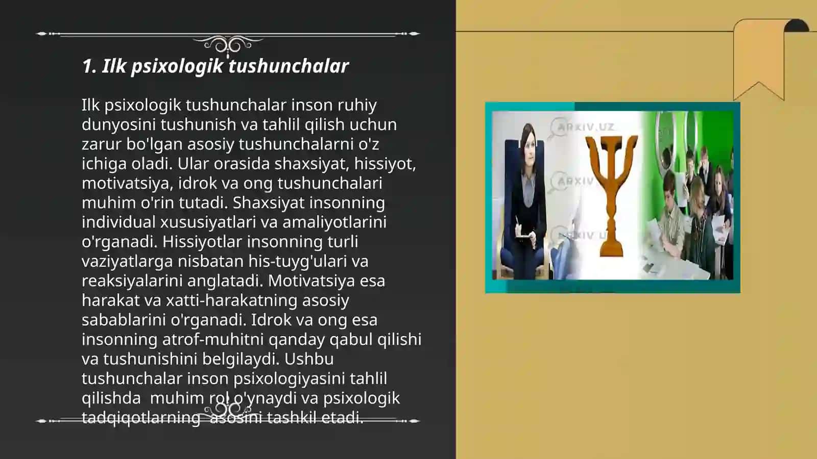 Ilk psixologik tushunchalar 3