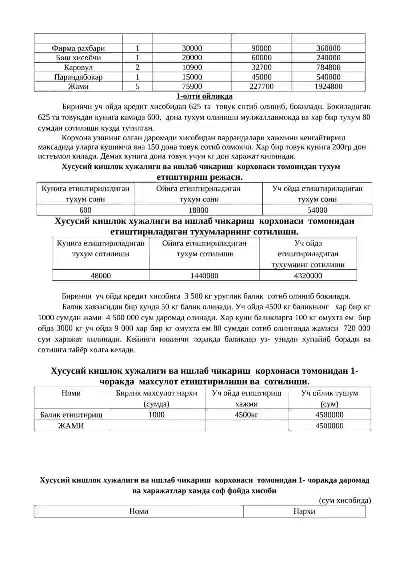 БИЗНЕСНИ ЛОЙИХАЛАШ 3