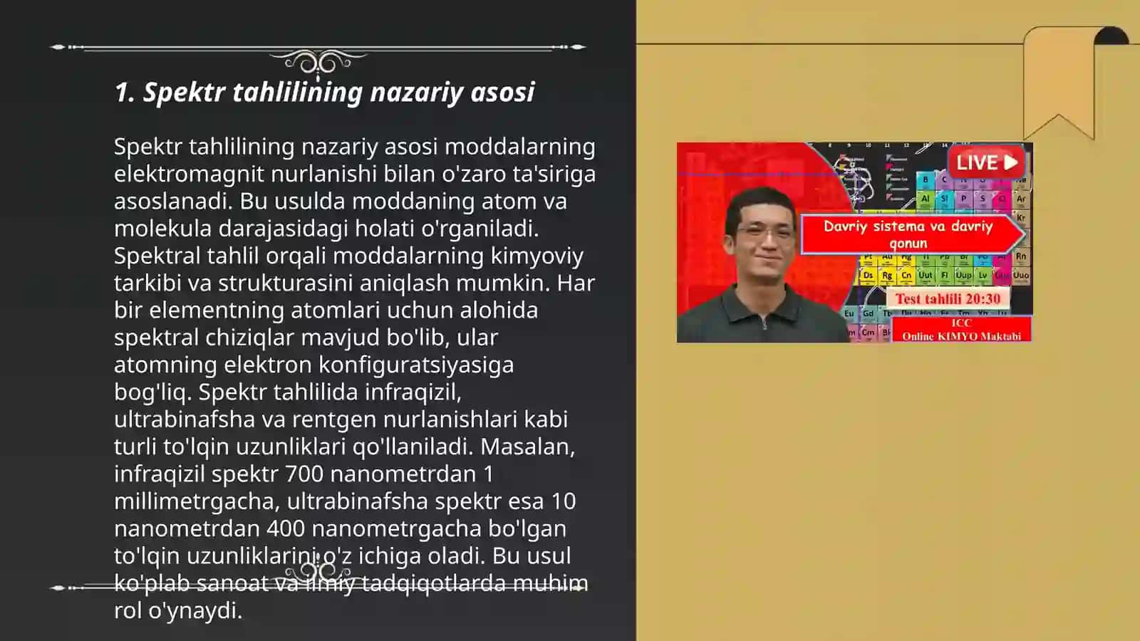 Spektr tahlilining nazariy asosi 3