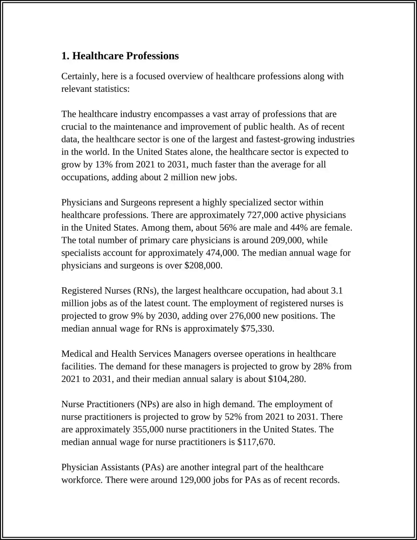 Healthcare Professions Overview 3