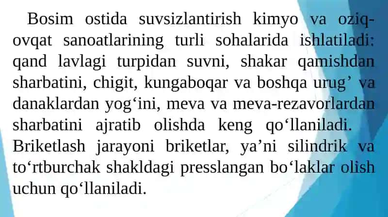 Granullash va presslash 3
