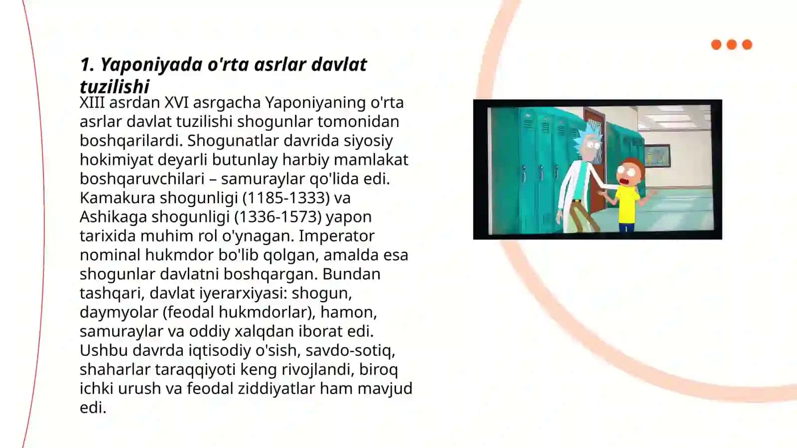 Yaponiyada o'rta asrlar davlat tuzilishi 3