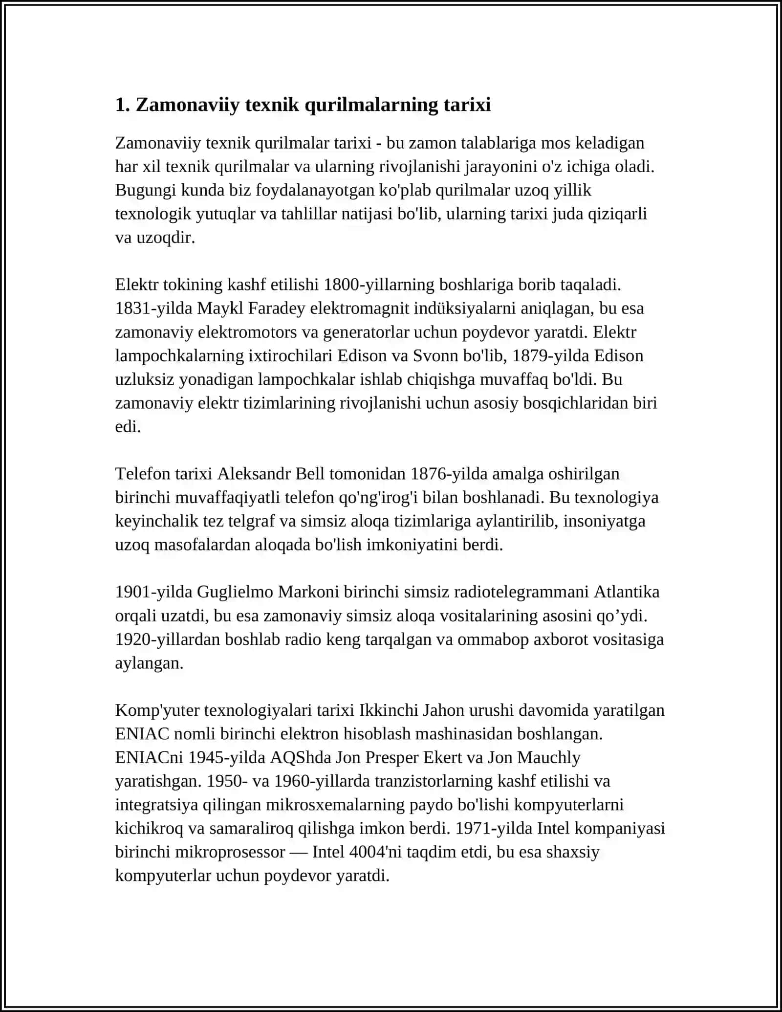 ZAMONAVIY TEXNIK QURILMALAR TAHLILI 3