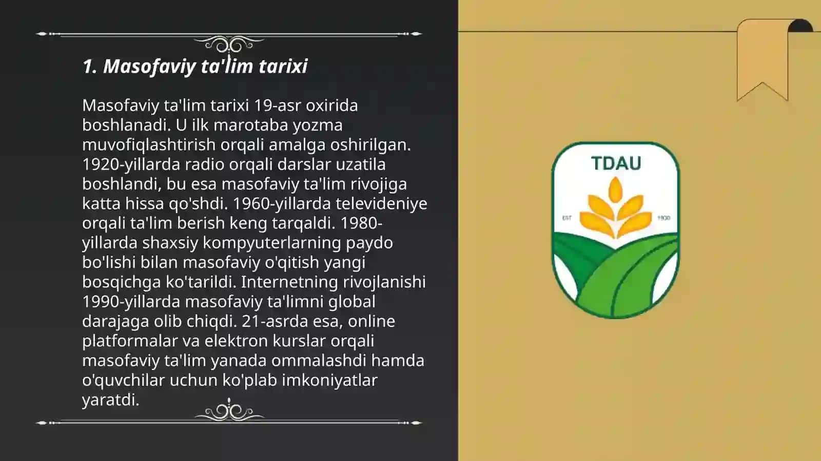 Masofaviy talim tizimi 3