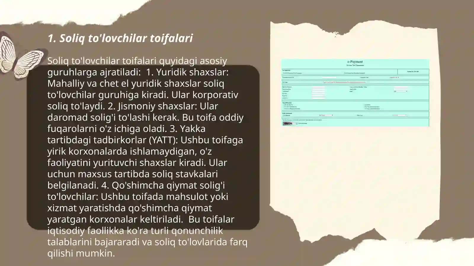 Soliqlarni to'lash tartibi Ergashev Shahboz 3