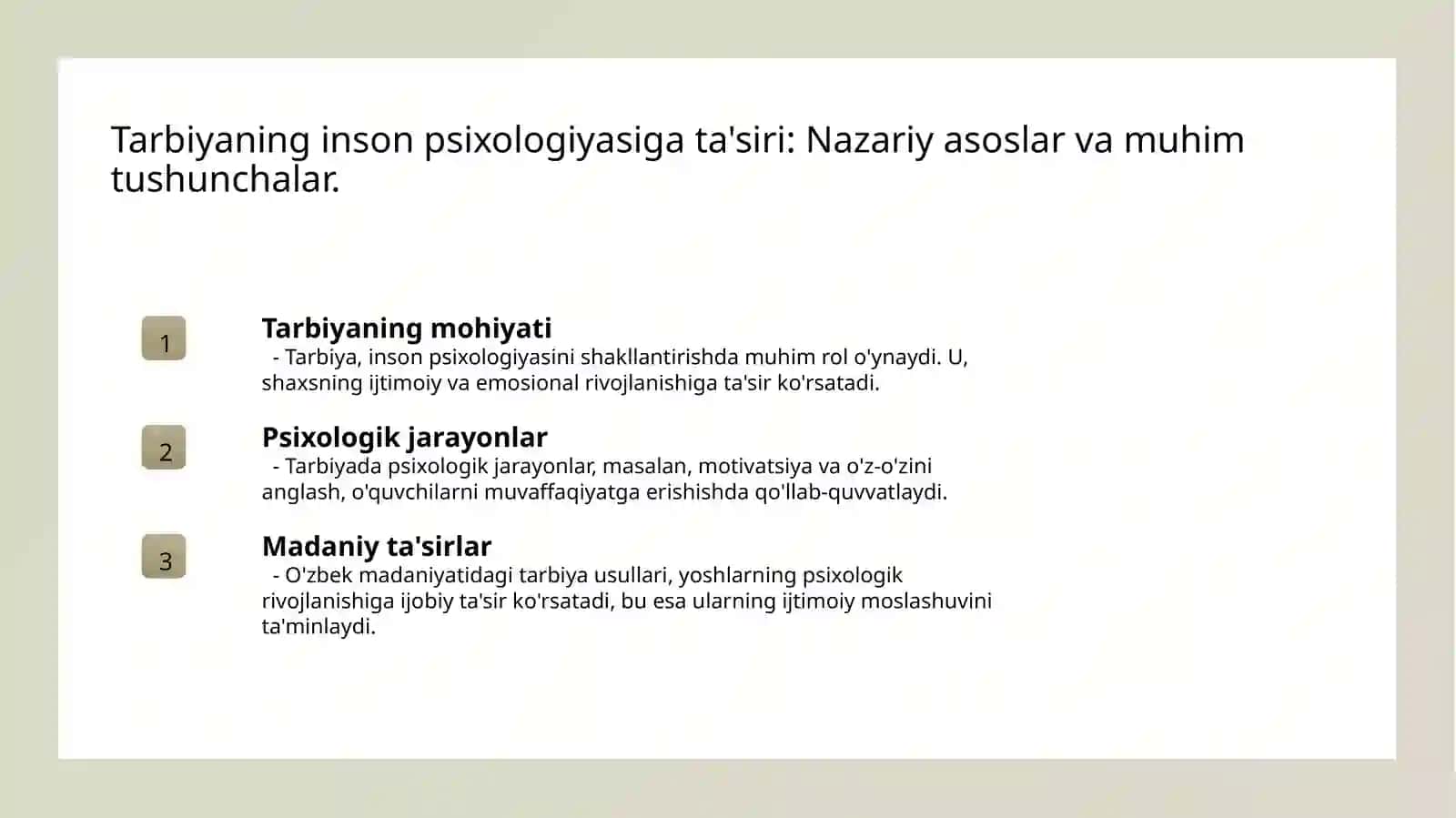Tarbiya psixologiyasi haqida ma'lumot 3