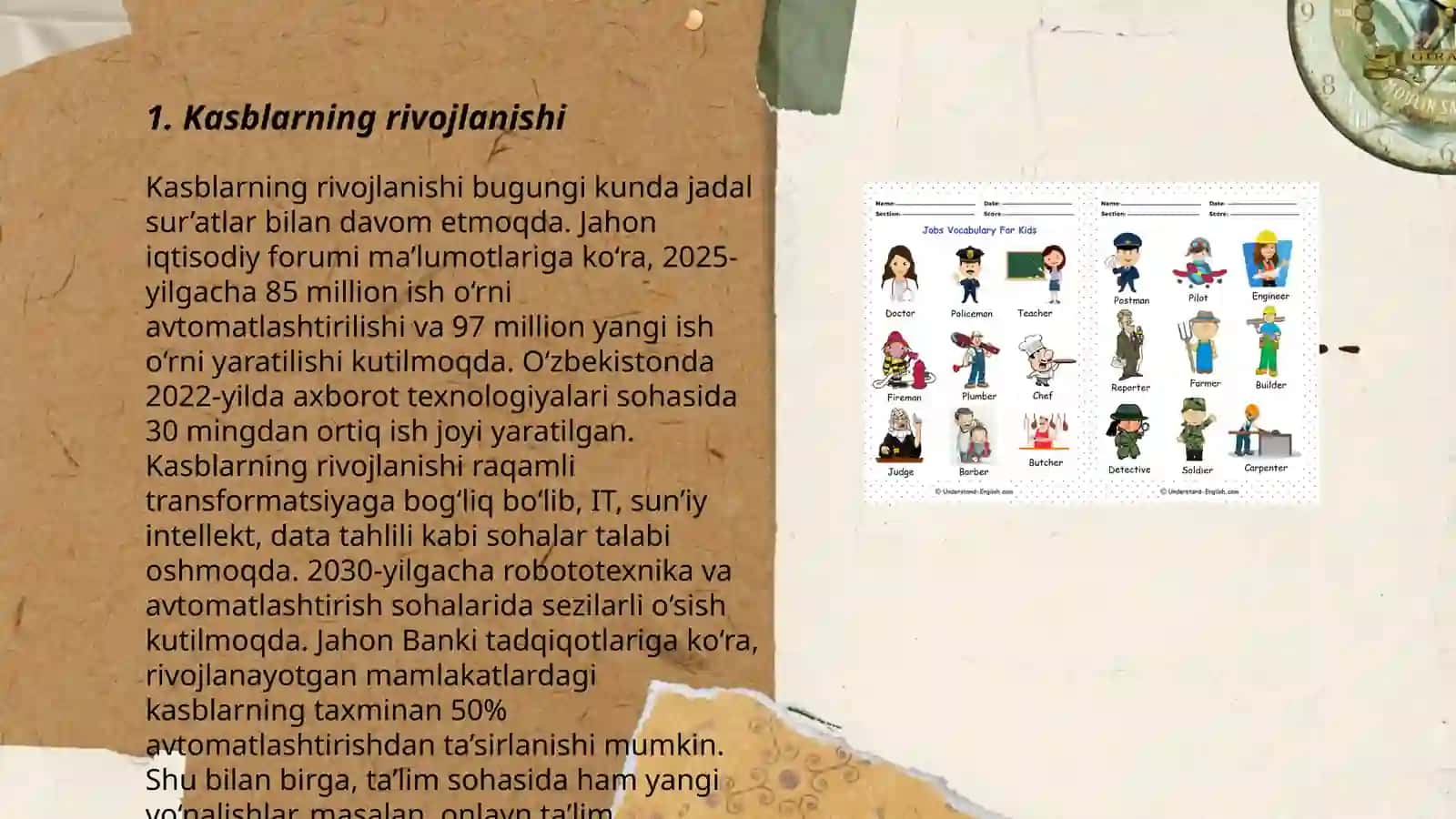 Kasblarning rivojlanishi 3