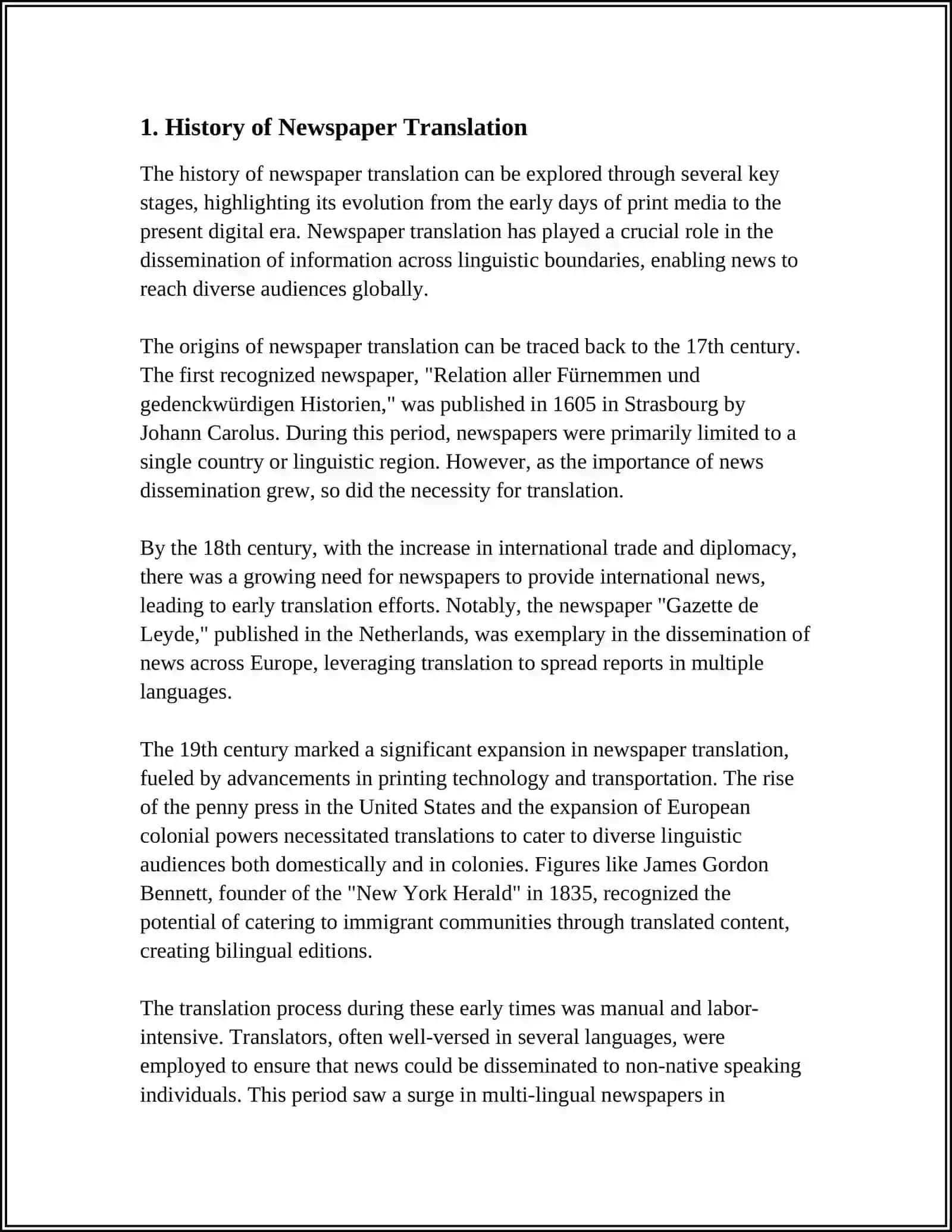 TRANSLATION OF NEWSPAPER TEXTS 3