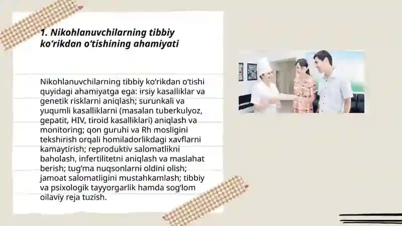 Nikohlanuvchilarning tibbiy koʻrikdan oʻtishi 3