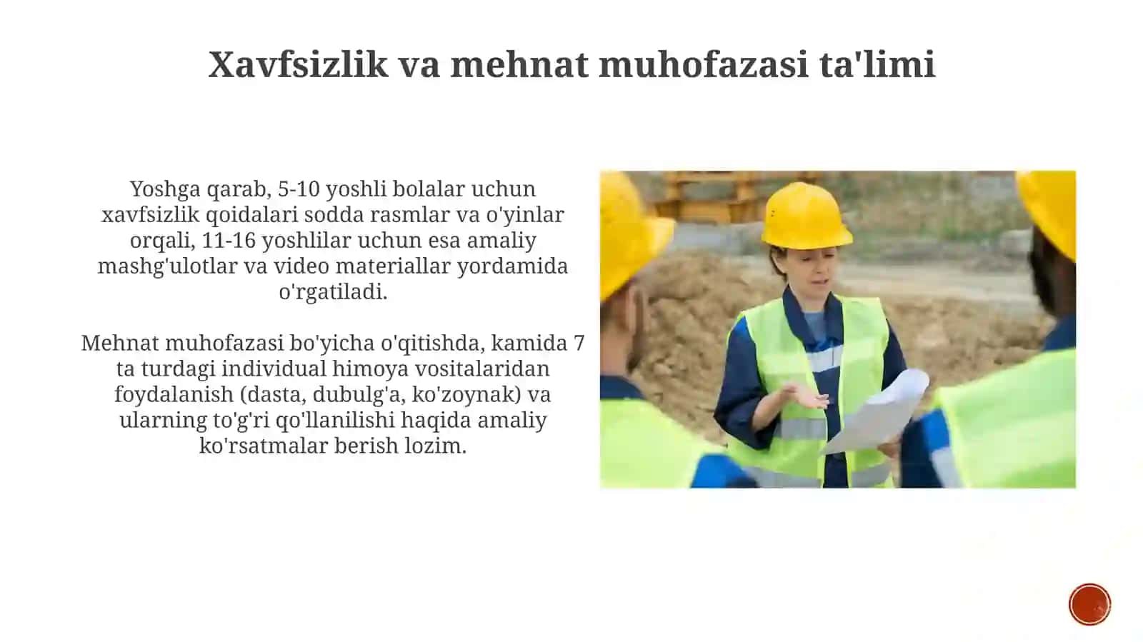 Xavfsizlik va mehnat muhofazasi ta'limi 3