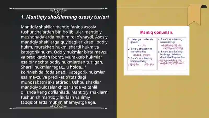 Tafakjurning mantiqiy shakllari va qonunlari 3