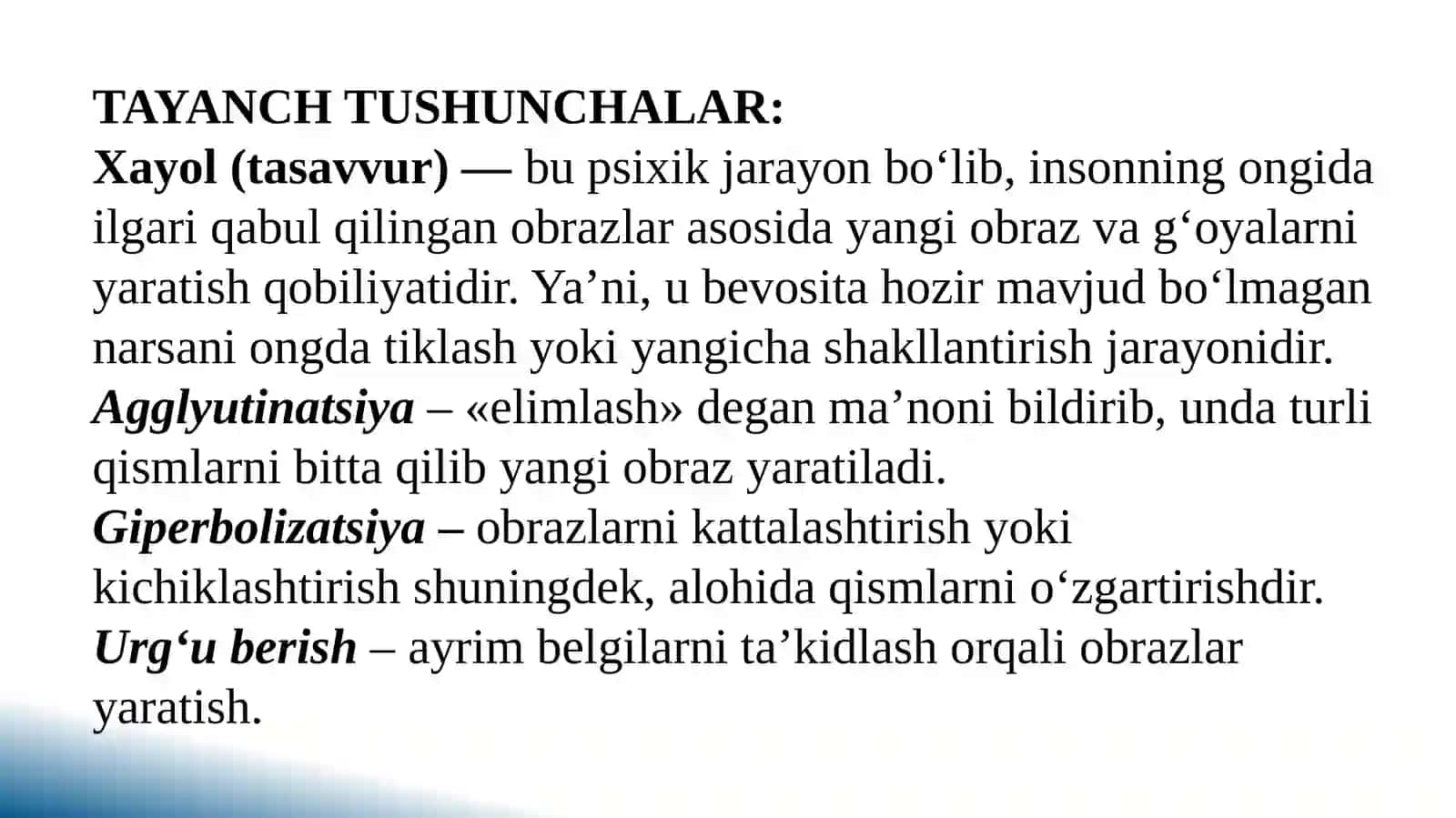 XAYOL VA TASAVVUR 3