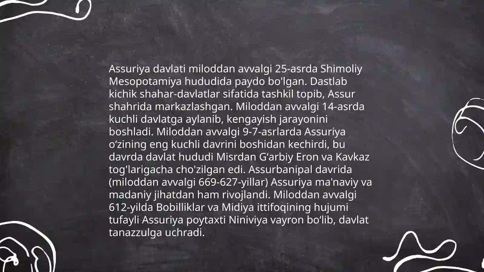 Qadimgi Ossuriya davlati 3