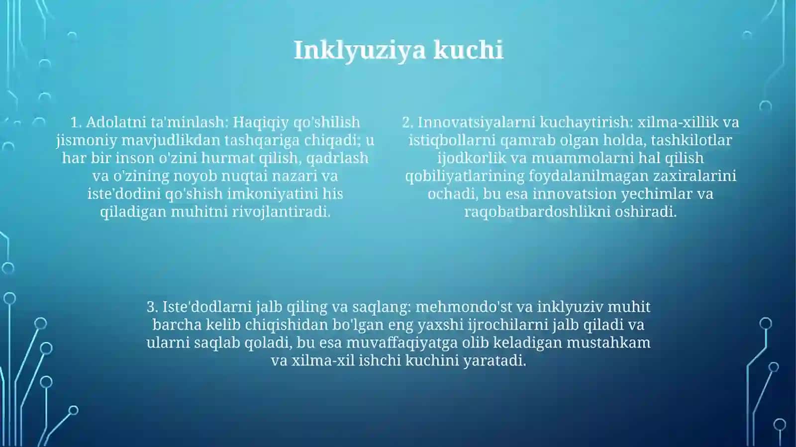 Birlik hamkorlikni rivojlantiradi 3