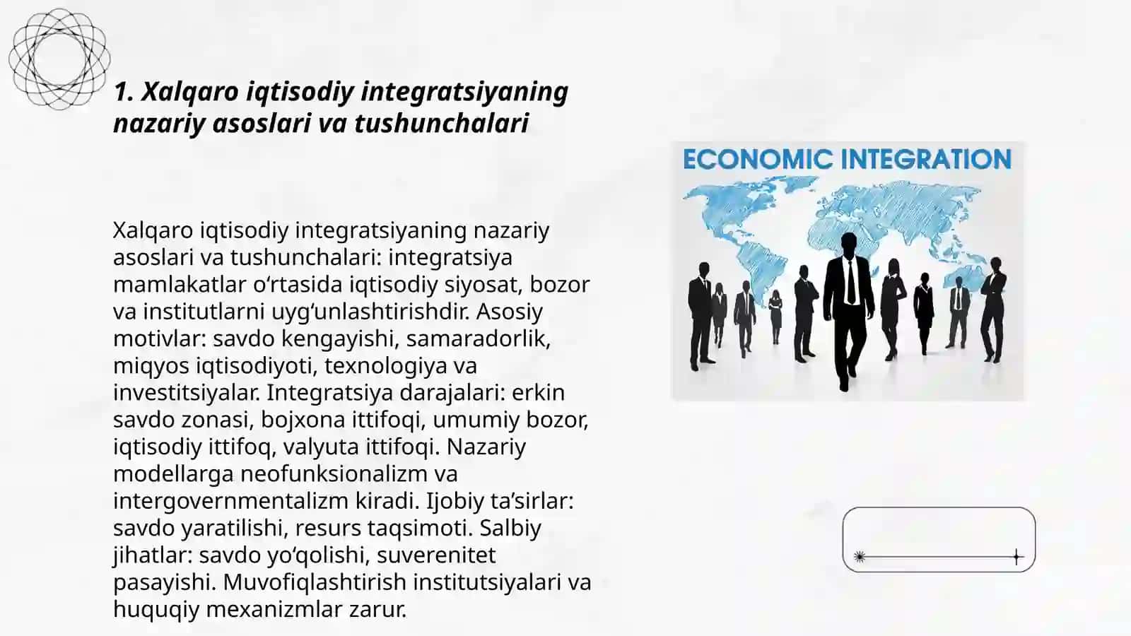 Xalqaro iqtisodiy integratsiya 3