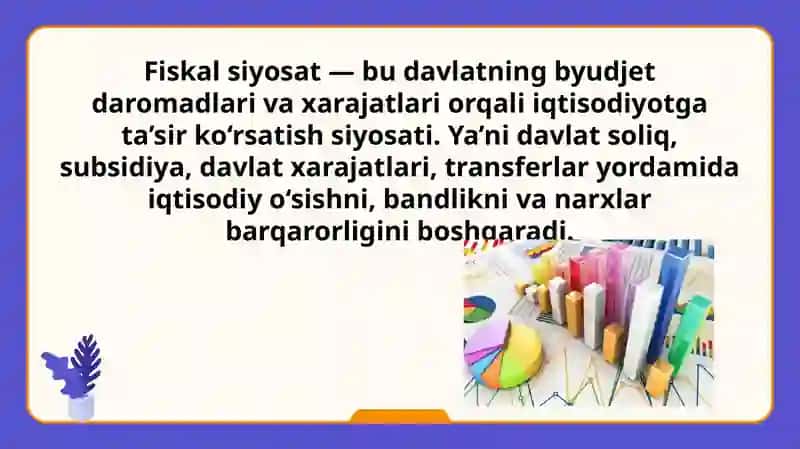 Fiskal siyosat haqida tushuncha 3