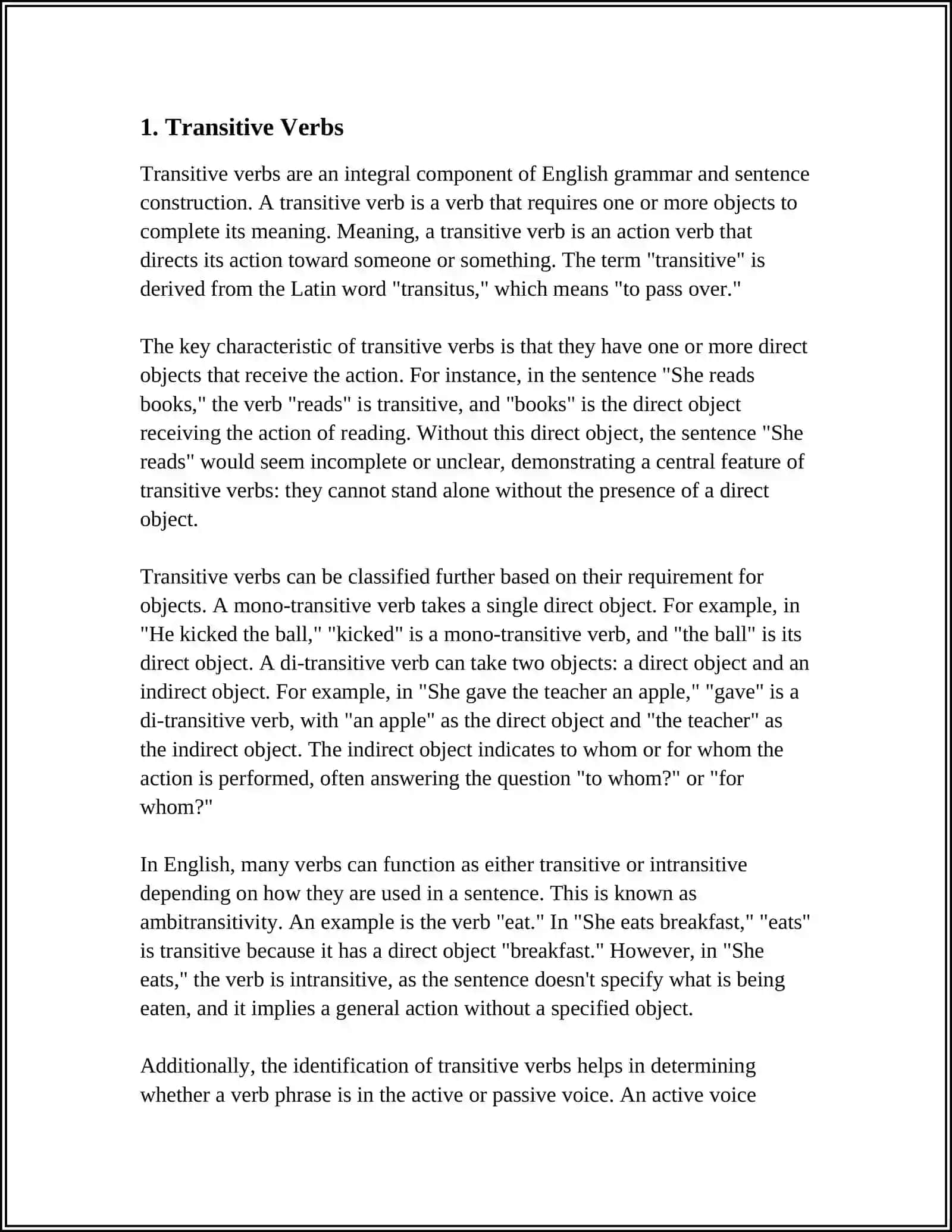 Theme: VERBS 3