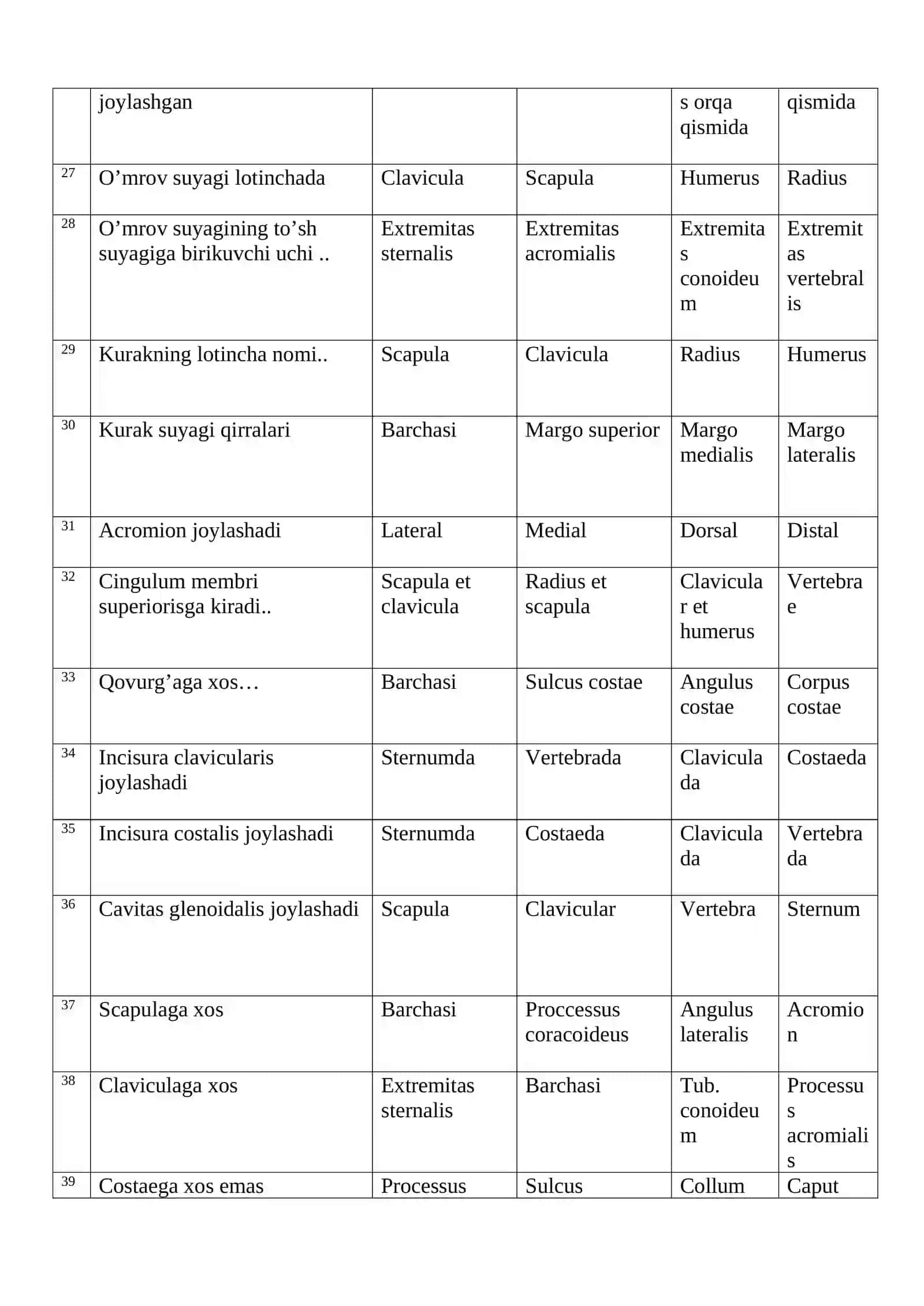 Anatomik umurtqa topshiriqlari 3