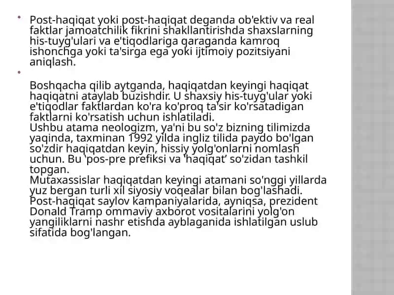 Post-haqiqat nima? 3