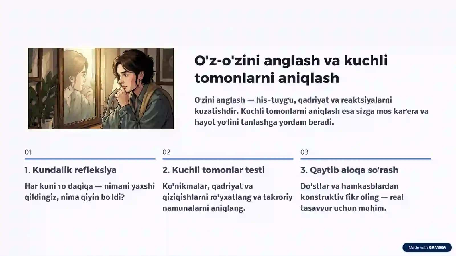 Shaxsiy o'sish O'z-o'zini takomillashtirish sari yo'l 3