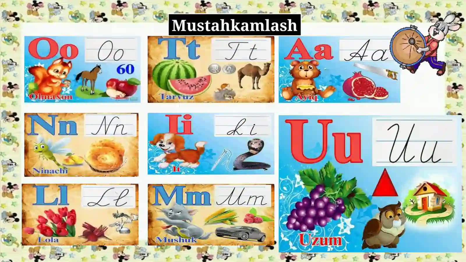 [u]tovushi.Uuharfini mustahkamlash 3