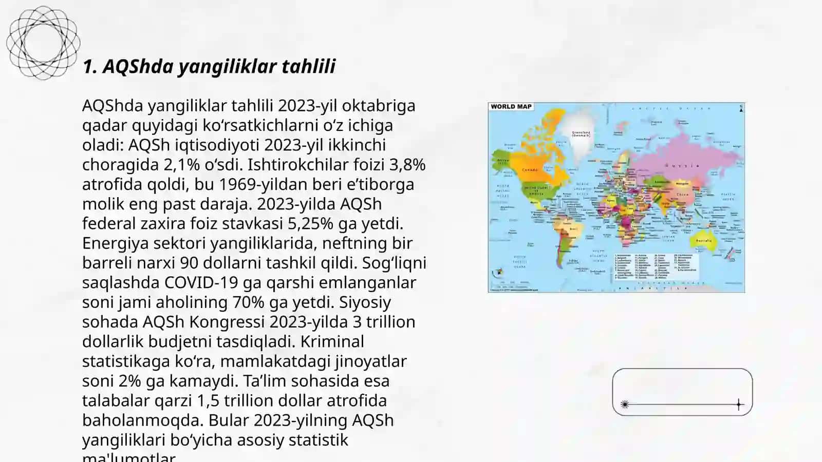 AQShda yangiliklar tahlili 3