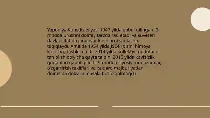Yaponiya mamlakati siyosati 3
