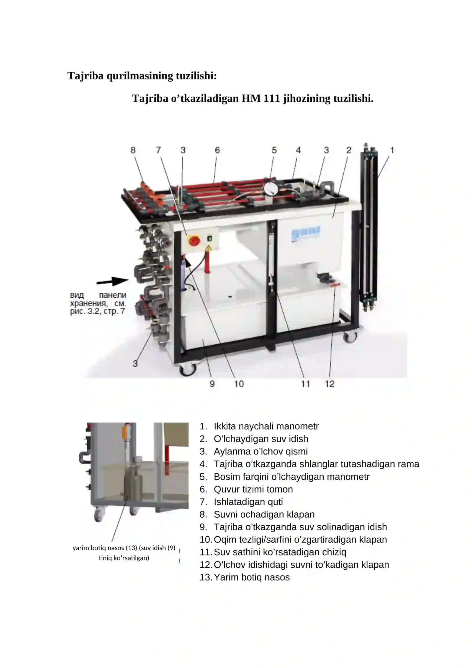 QUVUR UZUNLIGI BOYLAB BOSIM YO`QOLISHINI ANIQLASH 3
