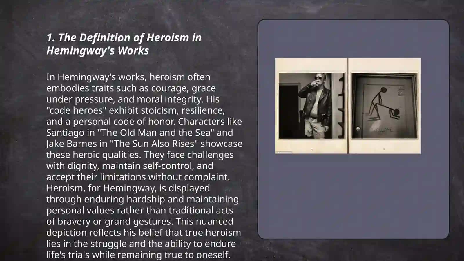 The reflection of heroism in the novels of E.Hemingway 3