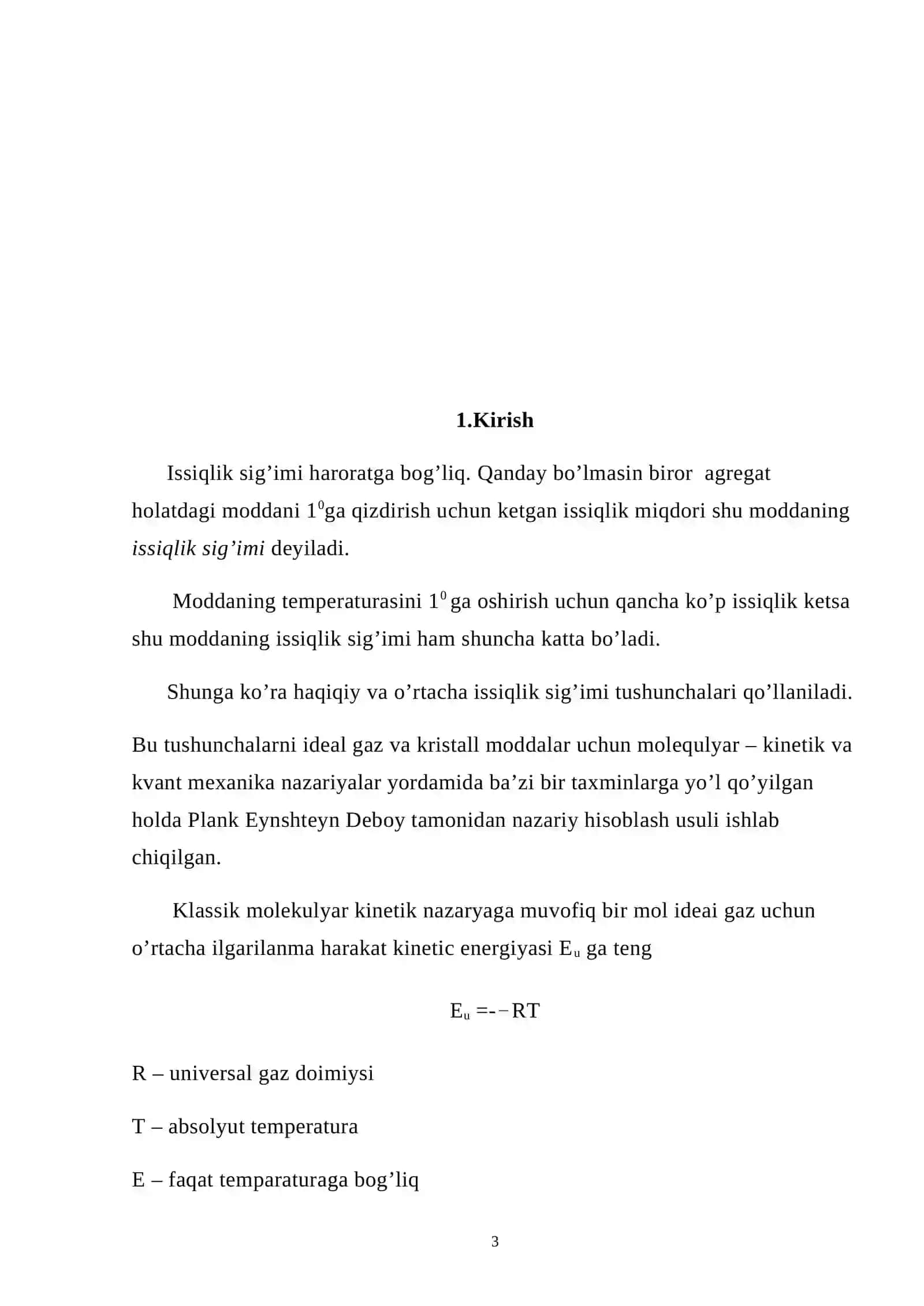 Issiqlik sig’imi 3