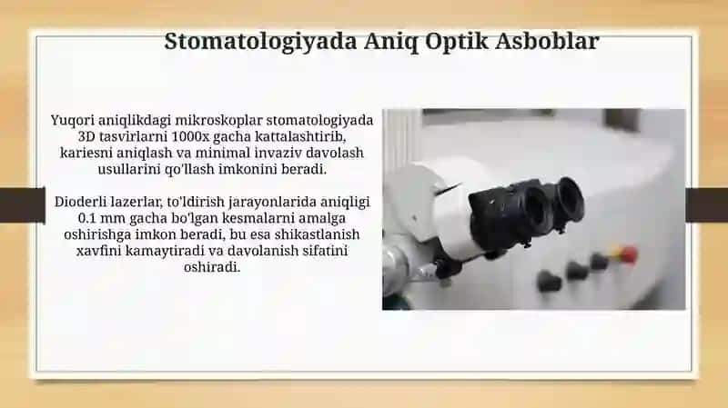 Stomatologiyada Aniq Optik Asboblar 3