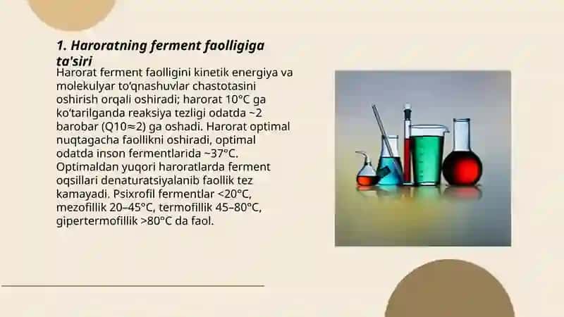 fermentlar faolligiga tasir etivchi omillar 3