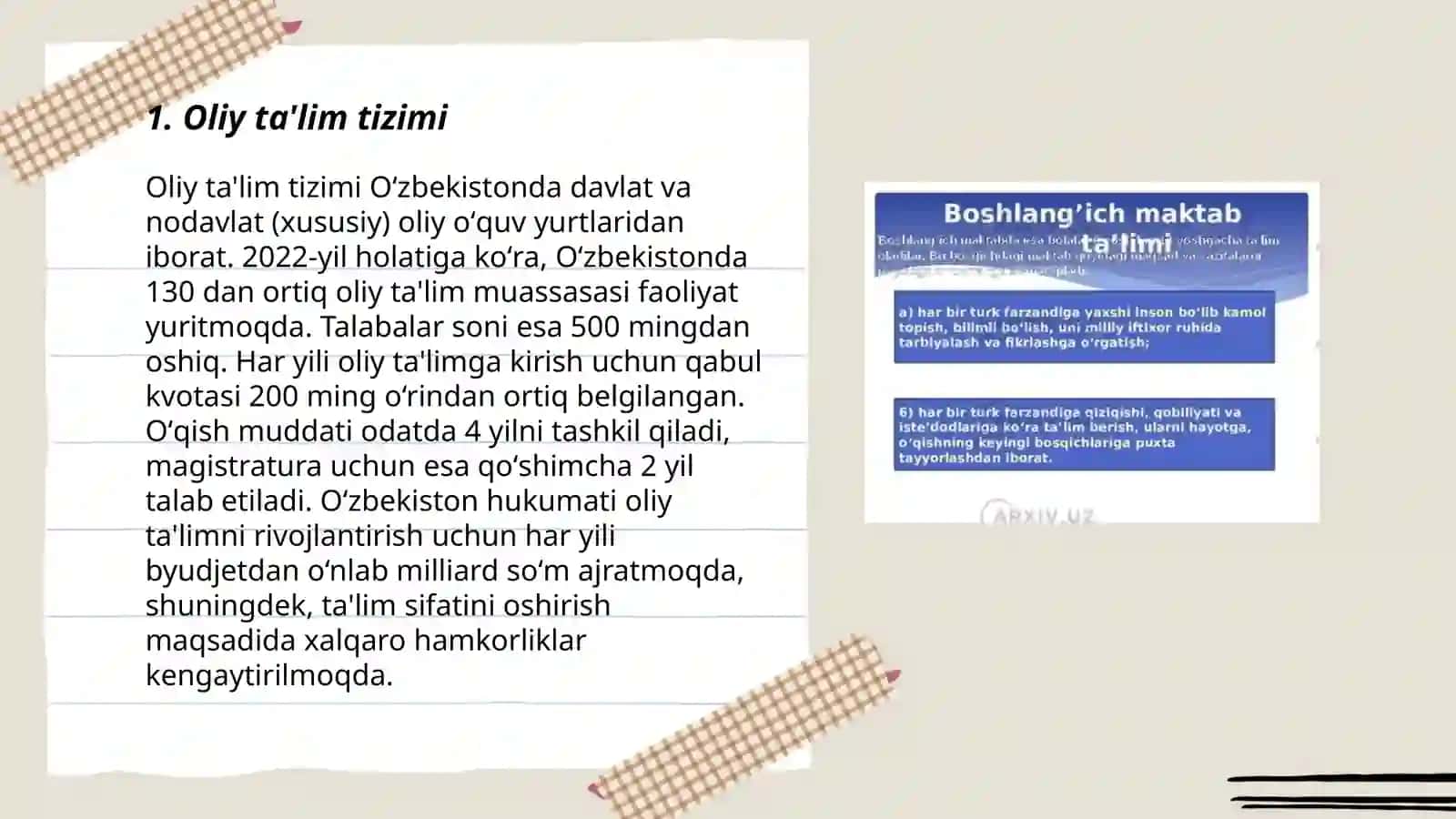 Oliy ta'lim tizimi 3