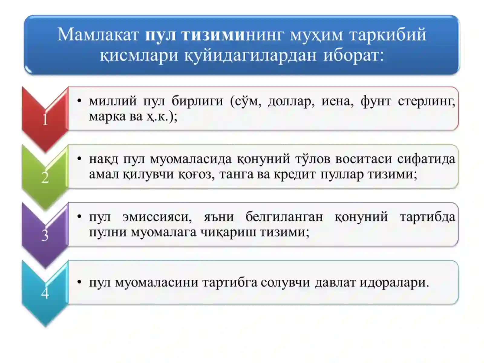 Pul kredit tizimi va banklar 3