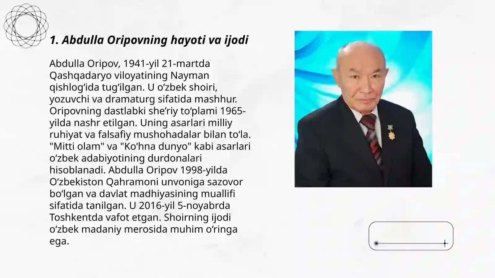 Abdulla Oripovning "Soxibqiron" drammasi 3