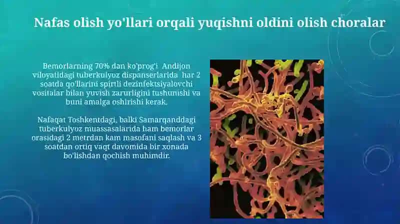 Tuberkulyozga qarshi muassasalarda infeksion nazorat olib borish 3