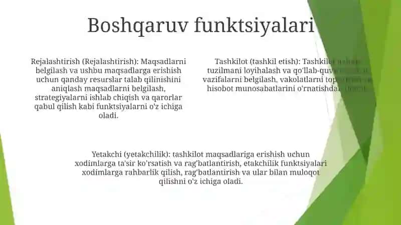 Boshqaruv Maqsadi Va Funksiyalari 3