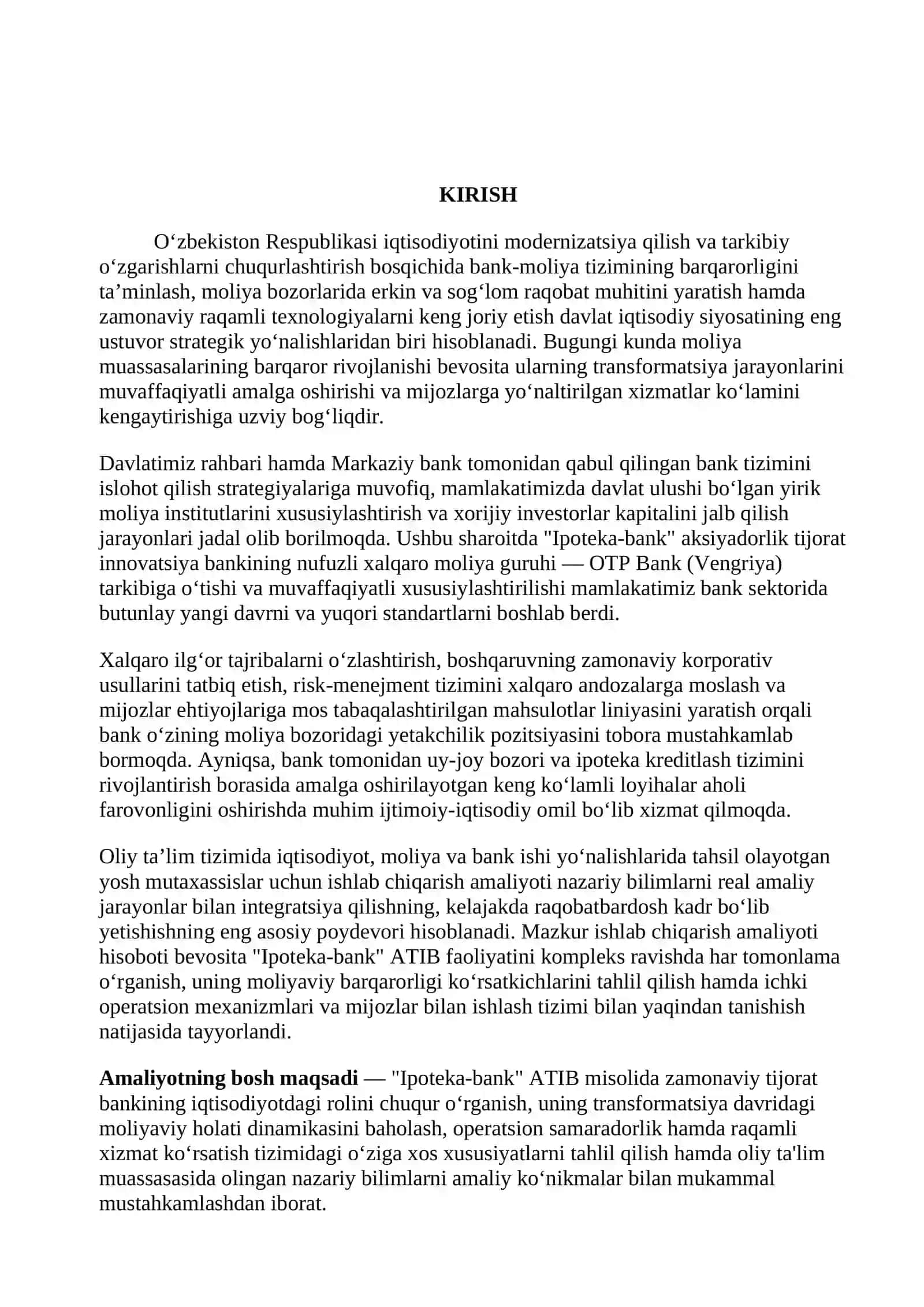 IPOTEKA-BANK  AMALIYOTI HISOBOTI 3