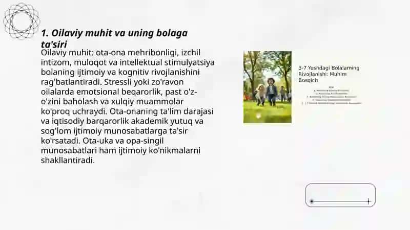 Bola rivojlanishida ijtimoiy omillar 3