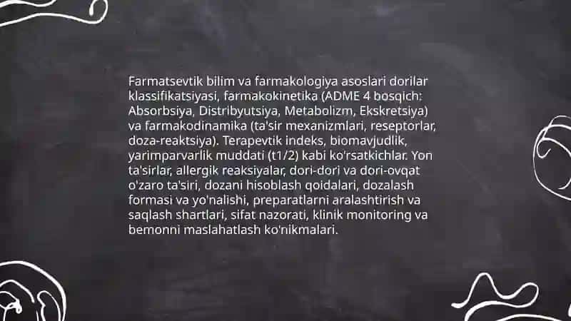Farmatsevtning kasbiy kompetentligi 3