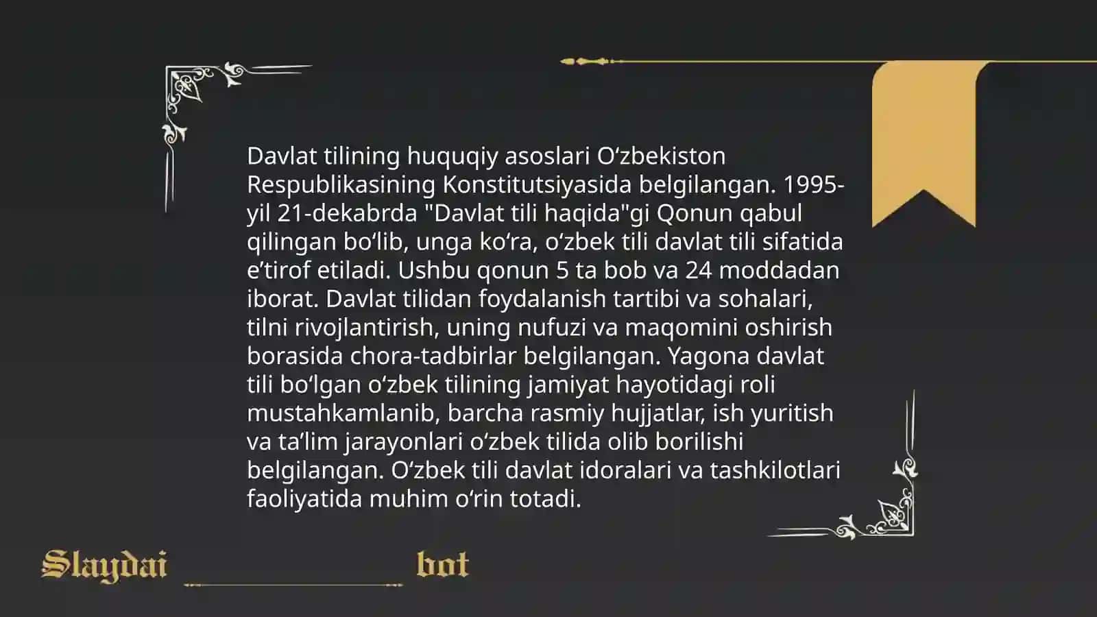 Davlat tilida ish yuritish nazariyasi 3