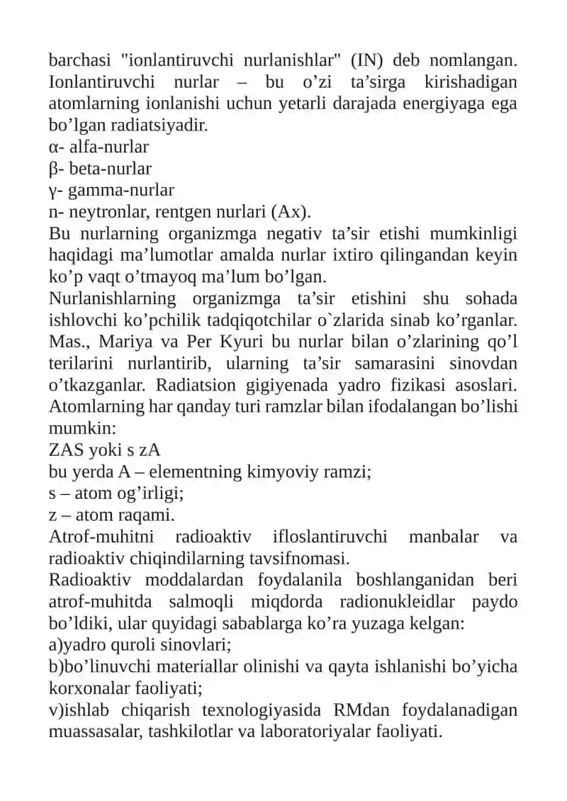 Quyosh radiatsiyasining gigiyenik ahamiyati 3
