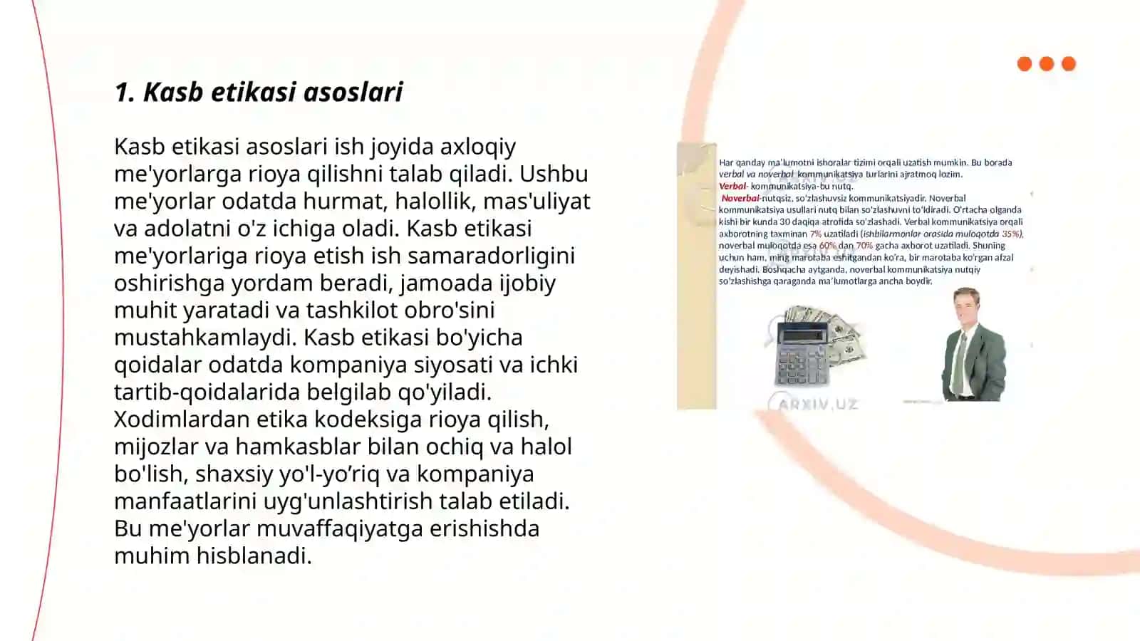 Kasb etikasi asoslari 3