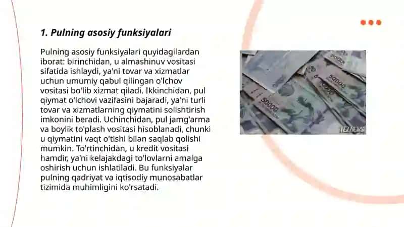 Pulning funksiyalari 3
