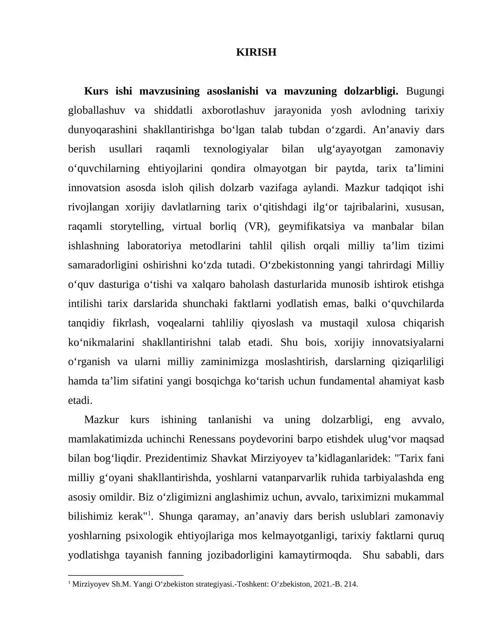 Tarix fanini o‘qitishda ilg‘or xorijiy tajribalar: innovatsiyalar 3