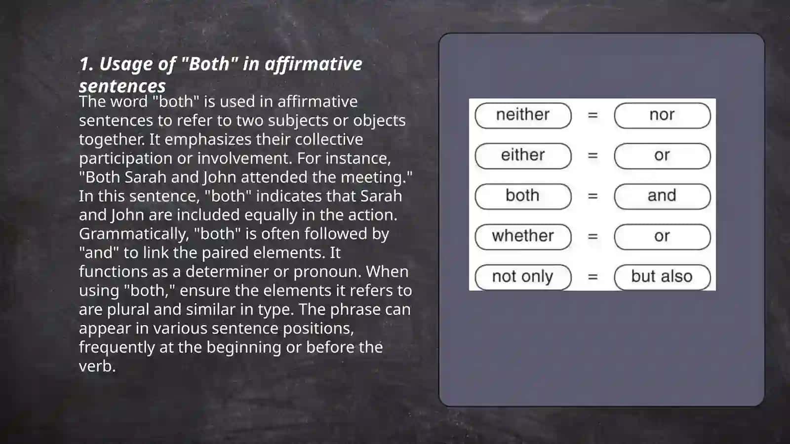 Usage of "Both" in Compound Sentences 3
