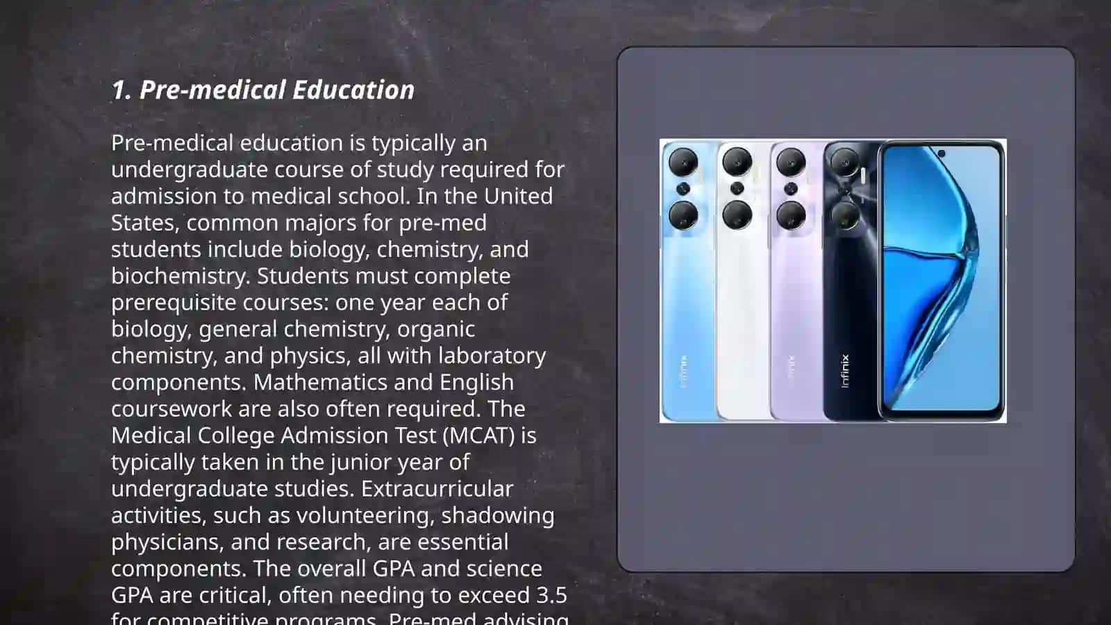 Pre-medical Education 3