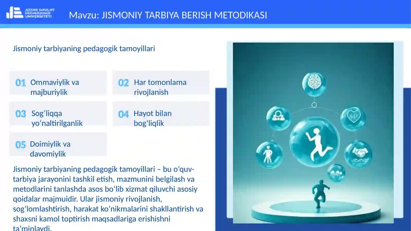 JISMONIY TARBIYA BERISH METODIKASI 3